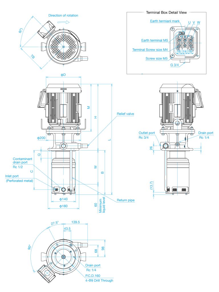 YTH-CT/CS Dimensions